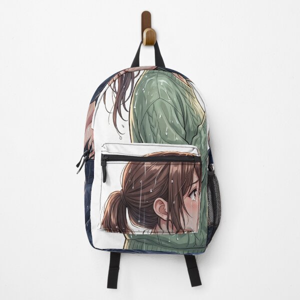 Item preview, Anime Couple in Invisible Rain – Emotional Romantic Aesthetic designed and sold by krishna-artdesigns.
