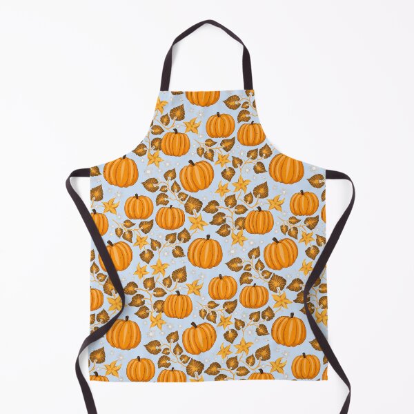 Item preview, Bright orange pumpkins with leaves and blossoms designed and sold by Sonja Birkelbach.