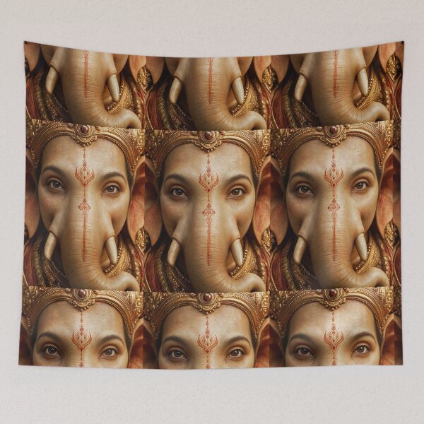 Item preview, Ganesh Remover of Obstacles Hindu God Sacred Art designed and sold by Sovira Studio .