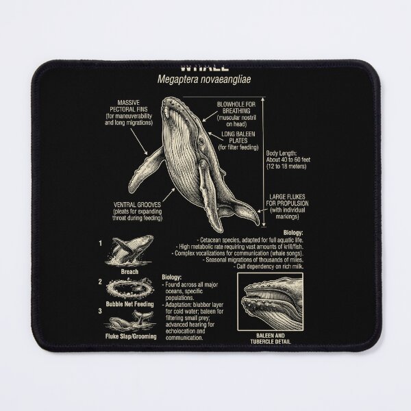 Item preview, Whale Scientific Anatomy Biology Animal Lover designed and sold by Kimberley King Art King Art.