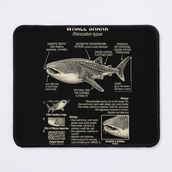 Item preview, Whale Shark Scientific Anatomy Biology Animal Lover designed and sold by Kimberley King Art  King Art.