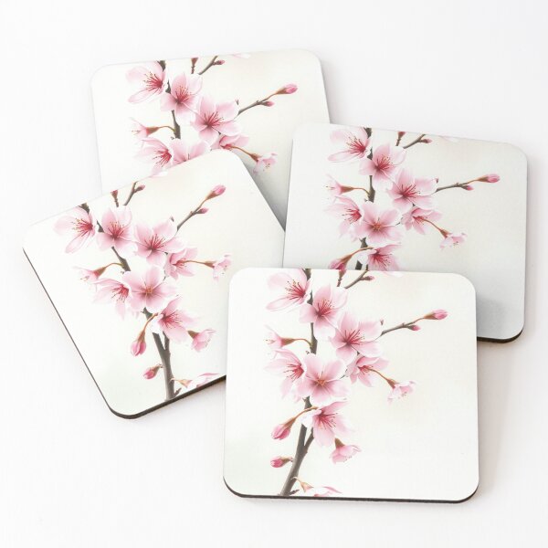 Item preview, Elegant Blooming Pink Cherry Blossom Branch designed and sold by Vida e Arte.