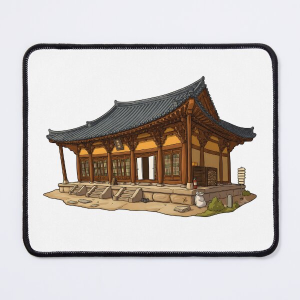 Item preview, Photonuri Beautiful Korean Temple Traditional Hanok House Art designed and sold by photonuri.