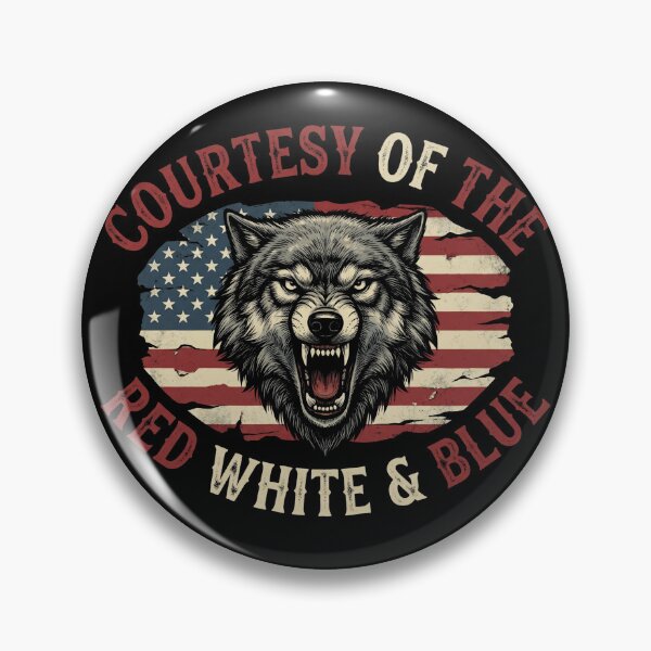 Item preview, Courtesy Of The Red White Blue Wolf Shirt designed and sold by TeNovaStudio.
