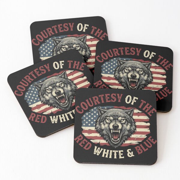 Item preview, Courtesy Of The Red White Blue Wolf Shirt designed and sold by TeNovaStudio.