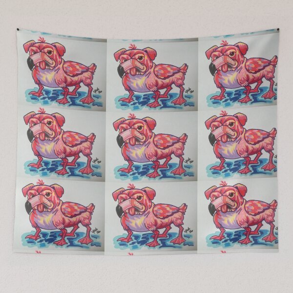 Item preview, Pygmy Flamingo Pug designed and sold by QueenDragon2828.