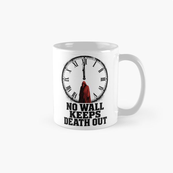 Item preview, Masque of the Red Death Plague Doctor Gothic Clock Art designed and sold by Fenay Designs.