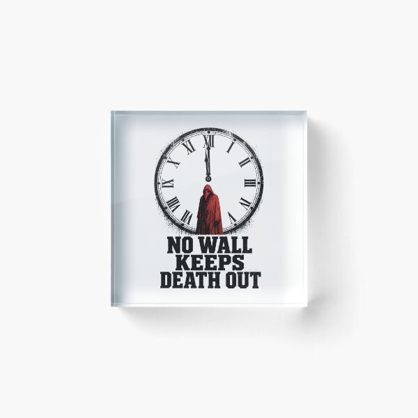 Item preview, Masque of the Red Death Plague Doctor Gothic Clock Art designed and sold by Fenay Designs.