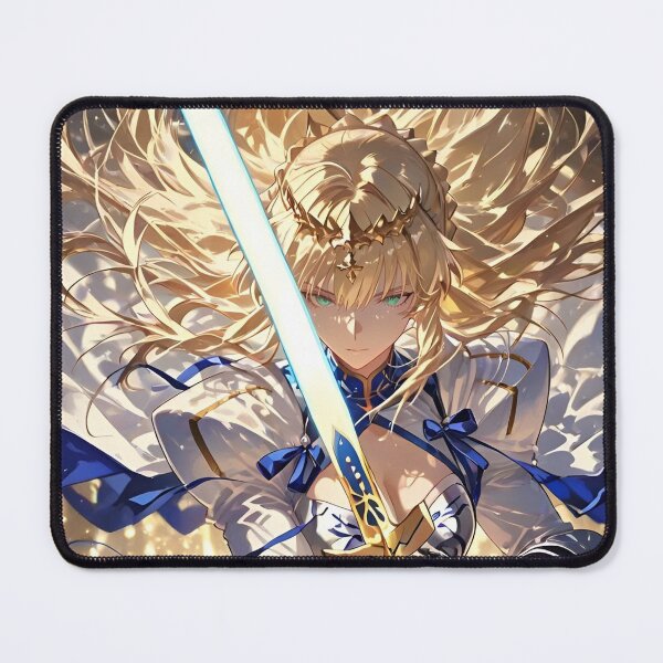 Item preview, Anime Sword Warrior Princess Blue Blade Fantasy Knight Lightning Aura Artwork designed and sold by Dyan4.