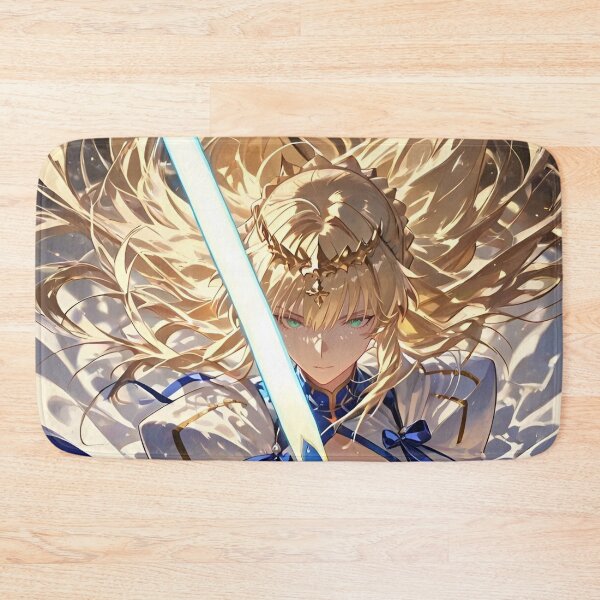 Item preview, Anime Sword Warrior Princess Blue Blade Fantasy Knight Lightning Aura Artwork designed and sold by Dyan4.