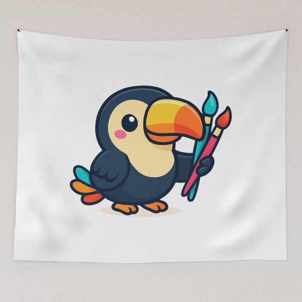 Item preview, Create Freely Toucan - Creative Kawail Sticker designed and sold by foryouandyours.