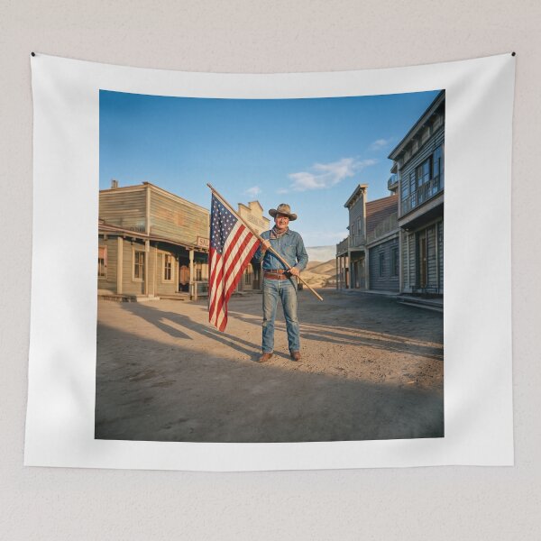 Item preview, John Wayne Portrait America's 250th Anniversary designed and sold by Home Decor Art.
