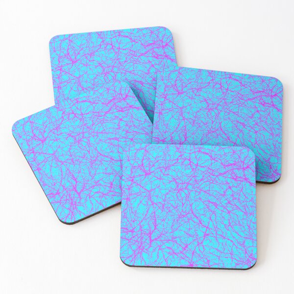 Item preview, Abstract Pattern "Turquoise-pink threads" designed and sold by Gluecknika.