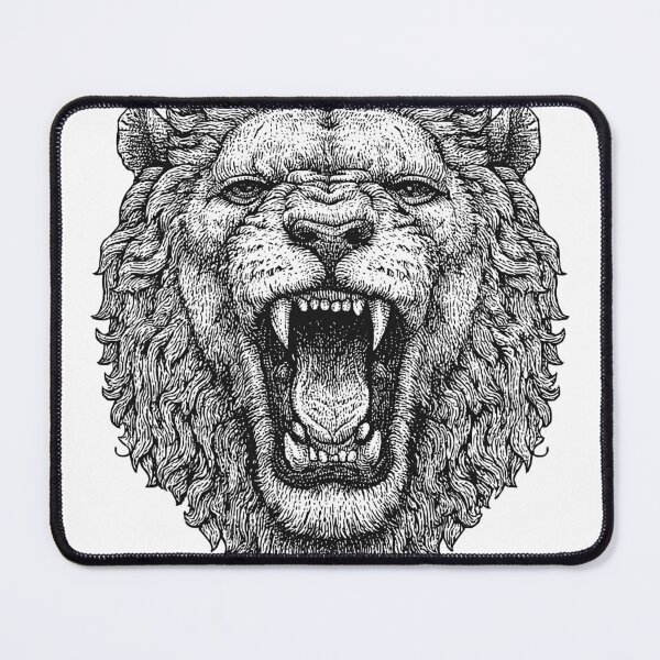 Item preview, Roaring Lion Head Graphic Tee designed and sold by folskullyz.