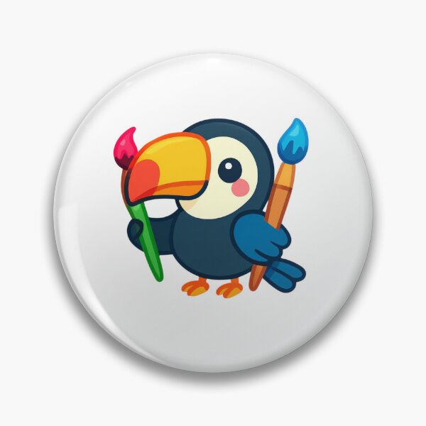 Item preview, Create Freely Toucan - Creative Kawail Sticker designed and sold by foryouandyours.