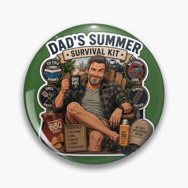 Item preview, Dad's Summer Survival Kit – Funny Dad BBQ Design designed and sold by DailyStruggleCo.