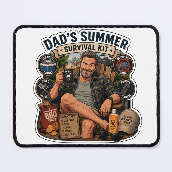 Item preview, Dad's Summer Survival Kit – Funny Dad BBQ Design designed and sold by DailyStruggleCo.