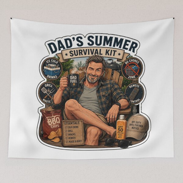 Item preview, Dad's Summer Survival Kit – Funny Dad BBQ Design designed and sold by DailyStruggleCo.