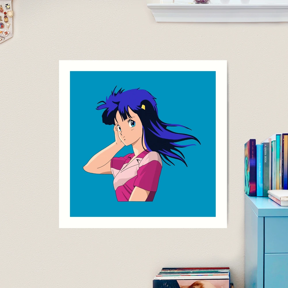 80s anime girl art