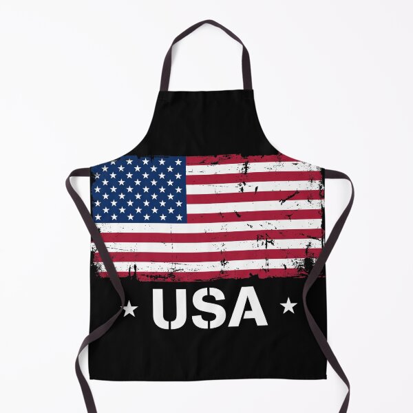 Item preview, Distressed USA Flag Stencil Text Shirt designed and sold by TeNovaStudio.