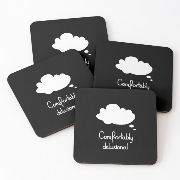 Item preview, Comfortably Delusional Funny Cloud Illustration designed and sold by Mooi Studio.