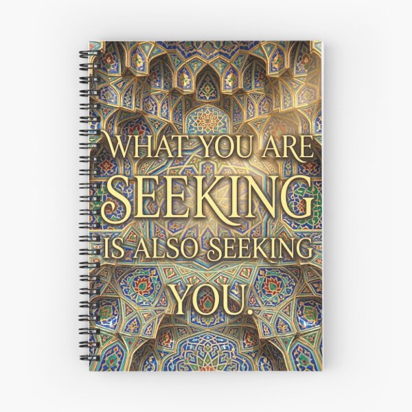 Item preview, What You Are Seeking Is Seeking You - Rumi Quote Geometric Art designed and sold by LOTE3.