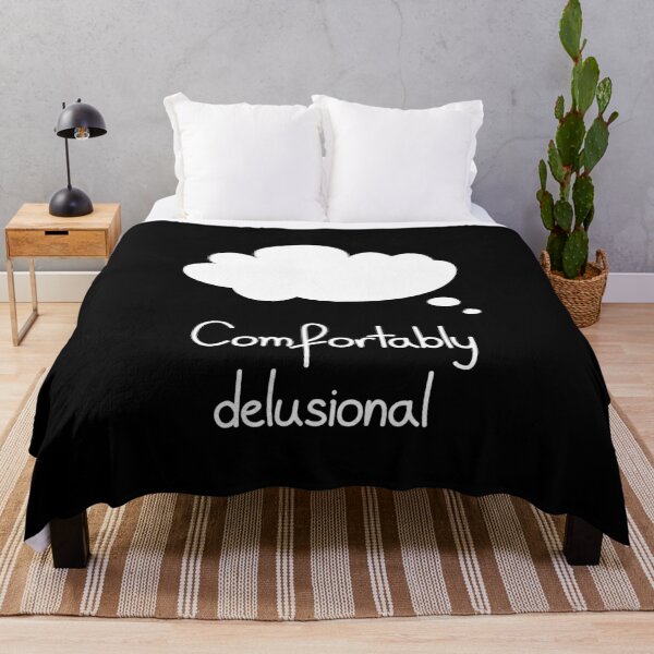 Item preview, Comfortably Delusional Funny Cloud Illustration designed and sold by Mooi Studio.
