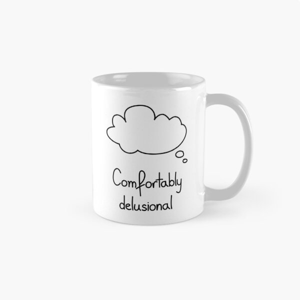 Item preview, Comfortably Delusional Funny Cloud Illustration designed and sold by Mooi Studio.