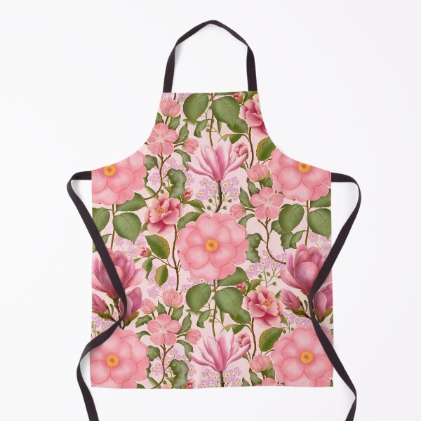 Item preview, Vibrant Pink Floral Seamless Pattern With Leaves designed and sold by Grin Katalina Floral Patterns & Cozy Art.