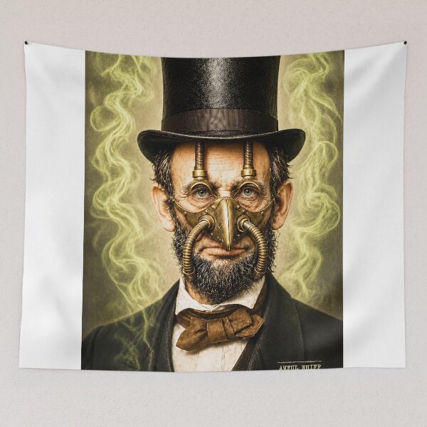 Item preview, Abraham Lincoln Reaction Art | Funny Presidential Parody Wall Art & Apparel designed and sold by Awful Whiff Art Co.