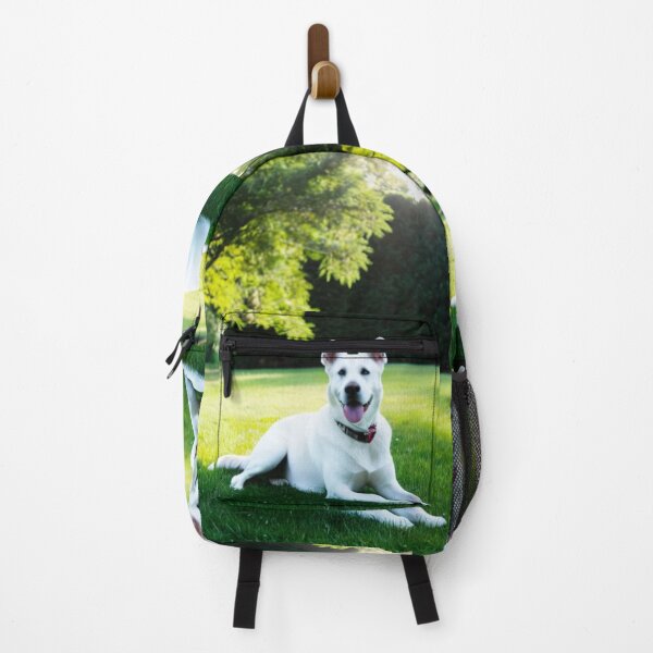 Item preview, Animals - White Shepherd Dog, Summer Relaxation on Lawn designed and sold by DoodyPets.
