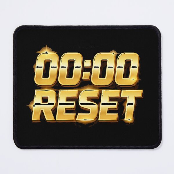 Item preview, 00:00 Reset Gold Luxury Typography designed and sold by reanacreations.