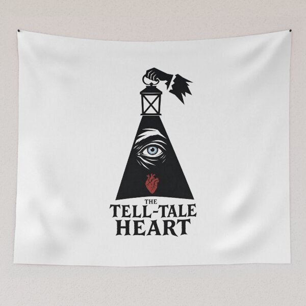 Item preview, The Tell-Tale Heart Lantern Eye Horror Graphic designed and sold by Fenay Designs.