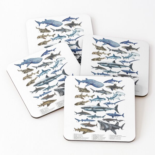 Item preview, Comprehensive Illustrated Guide to Shark Species  designed and sold by AzalaiBubbles.