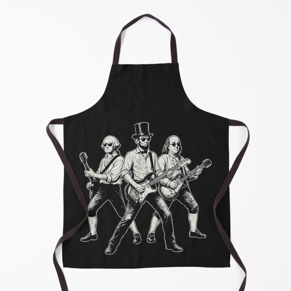 Item preview, Founding Fathers Rock Band Abraham Lincoln Benjamin Franklin American Patriot designed and sold by GrumpySableye.