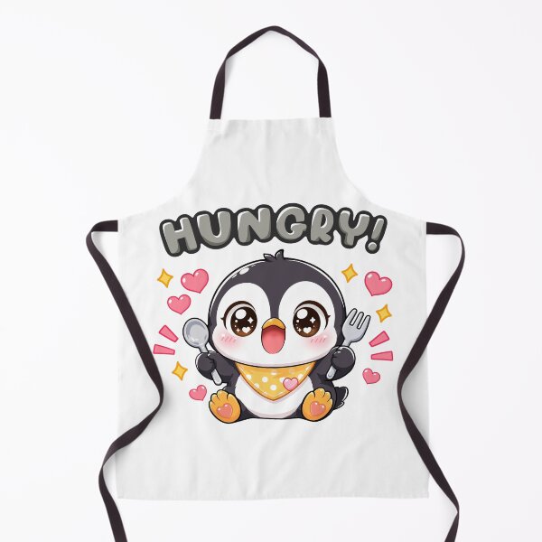 Item preview, Hungry Penguin Animal Clipart designed and sold by KJackArtwork.