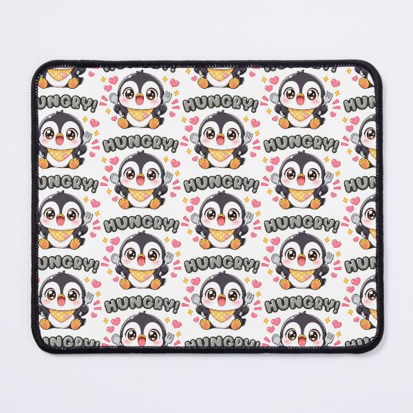 Item preview, Hungry Penguin Animal Clipart designed and sold by KJackArtwork.