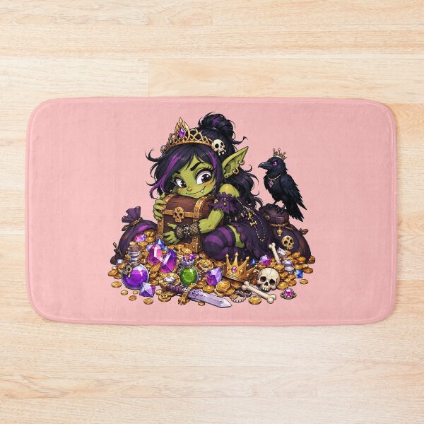 Item preview, Cute Loot Goblin Princess RPG Treasure Gamer Girl designed and sold by BadhbhArt.