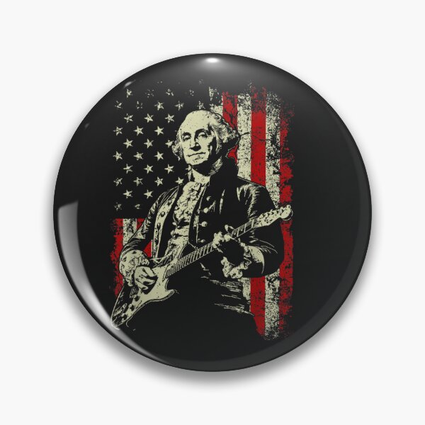 Item preview, George Washington Guitar American Flag Patriot History Musician designed and sold by GrumpySableye.