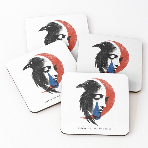 Item preview, Sorrow for the Lost Lenore Raven Silhouette Portrait designed and sold by Fenay Designs.