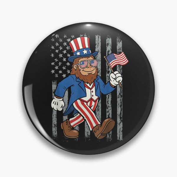 Item preview, American Patriot Bigfoot Uncle Sam Flag designed and sold by GrumpySableye.