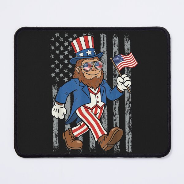 Item preview, American Patriot Bigfoot Uncle Sam Flag designed and sold by GrumpySableye.