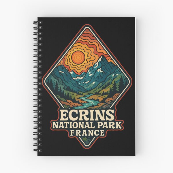 Item preview, Ecrins National Park France Retro Trippy designed and sold by TomFrontierArt.