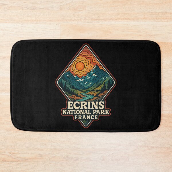 Item preview, Ecrins National Park France Retro Trippy designed and sold by TomFrontierArt.