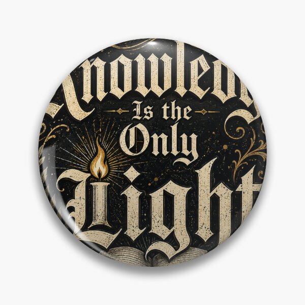 Item preview, Knowledge Is The Only Light Typography Sticker designed and sold by InkPixell.