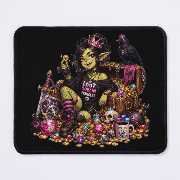 Item preview, Loot Goblin Princess Fantasy Gamer Girl designed and sold by BadhbhArt.