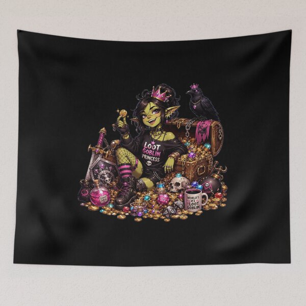 Item preview, Loot Goblin Princess Fantasy Gamer Girl designed and sold by BadhbhArt.