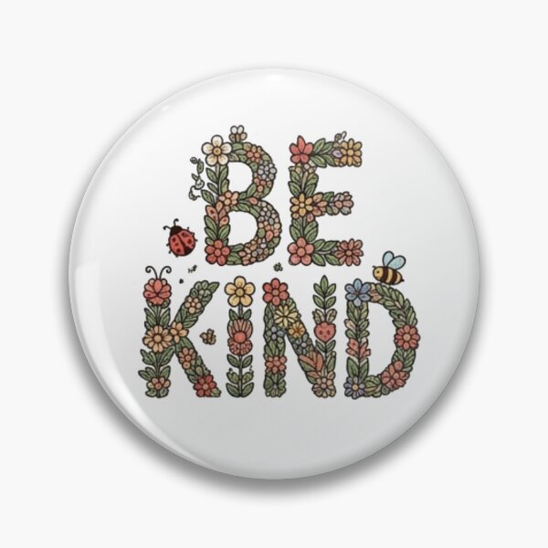 Item preview, Be Kind Floral Typography Vintage Cottagecore designed and sold by Rehnair.