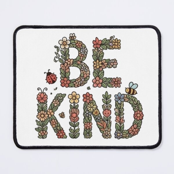 Item preview, Be Kind Floral Typography Vintage Cottagecore designed and sold by Rehnair.