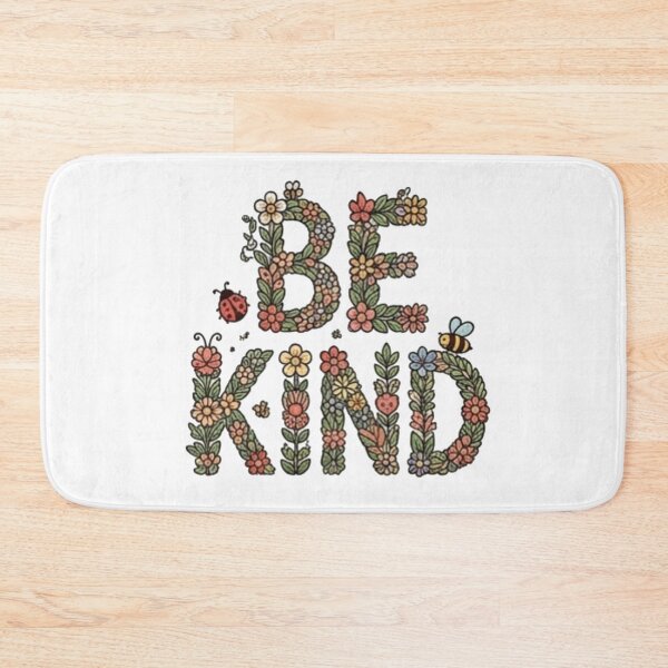 Item preview, Be Kind Floral Typography Vintage Cottagecore designed and sold by Rehnair.